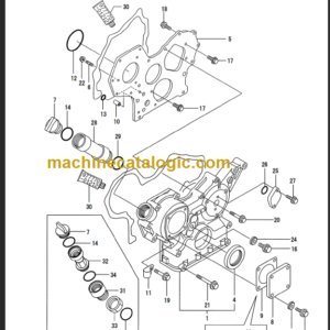 TAKEUCHI TB28FR Mini Excavator Parts Manual Engine