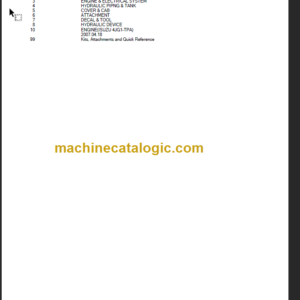 TAKEUCHI TL140 BT9Z009-2 PARTS MANUAL