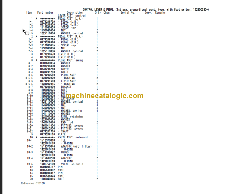 TAKEUCHI TB228 Mini Excavator Parts Manual