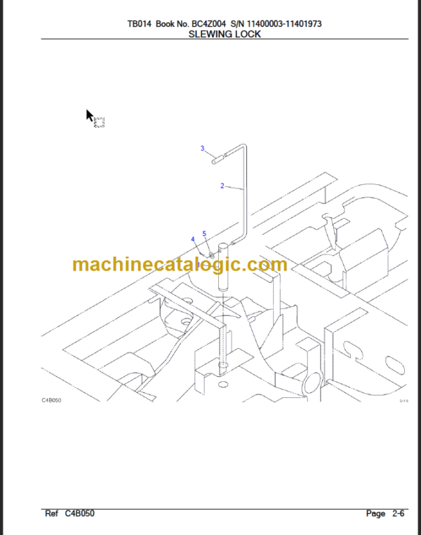 TAKEUCHI TB014 Compact Excavator Parts Manual