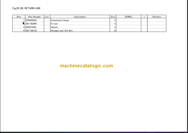 TAKEUCHI TB2150R Compact Excavator Parts Manual