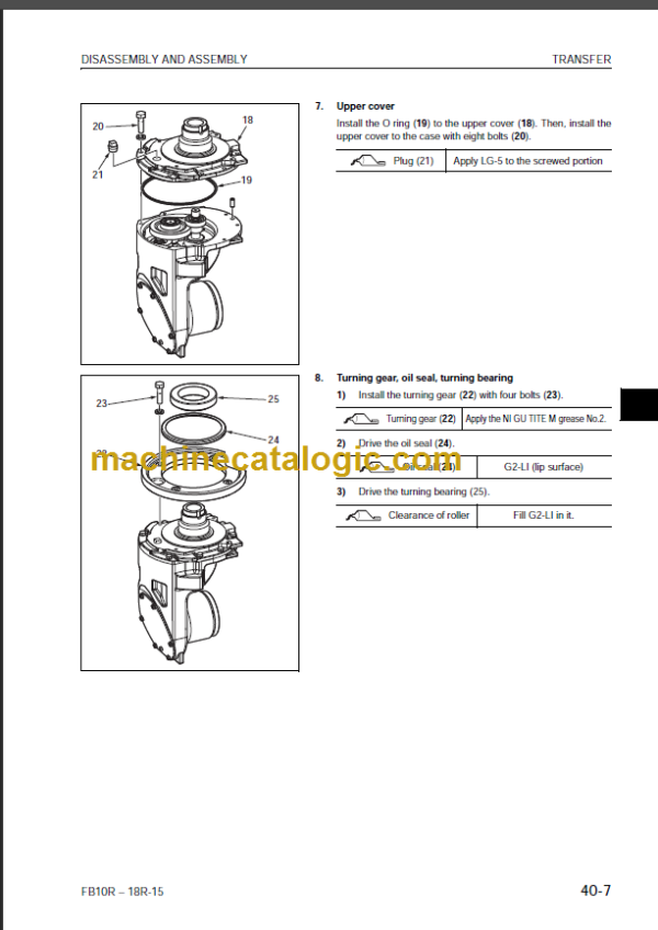 KOMATSU FB10RL(F) 13RL(F)15 SHOP MANUAL