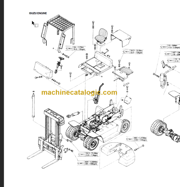 KOMATSU FD135 150E 160E-6 SHOP MANUAL