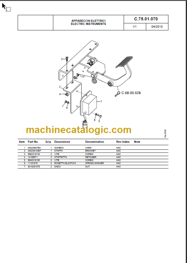 KOMATSU FB22H-3R FB25H-3R PARTS CATALOGUE