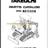 TAKEUCHI TB800 Compact Excavator Parts Manual