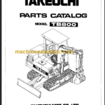 TAKEUCHI TB800 Compact Excavator Parts Manual