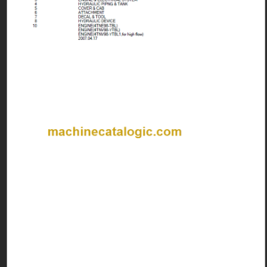 TAKEUCHI TL130 BT8Z012 PARTS MANUAL