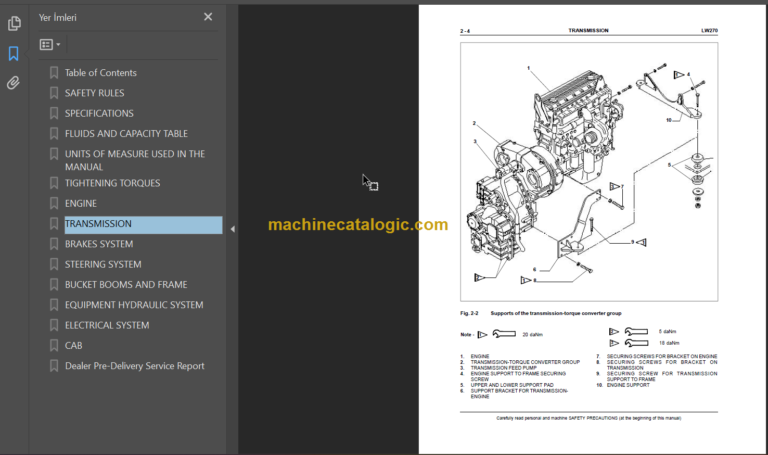 LW270 SERVICE MANUAL