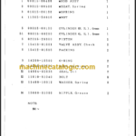 TAKEUCHI TB800 Compact Excavator Parts Manual