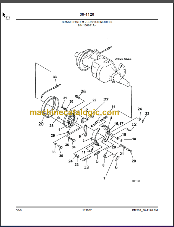 KOMATSU CX20 PARTS MANUAL