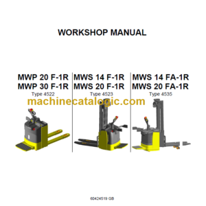 KOMATSU MWP20F-1R MWP30F-1R WORKSHOP MANUAL