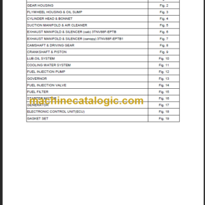 TAKEUCHI TB230 Mini Excavator Parts Manual