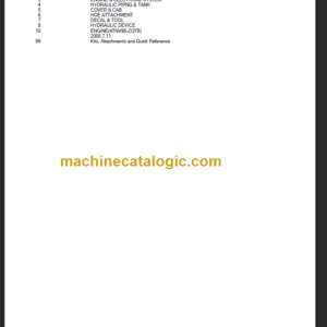 TAKEUCHI TB175 BL7Z002 PARTS MANUAL