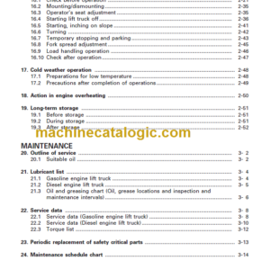 KOMATSU FD50 60 70 80 OPERATION MANUAL