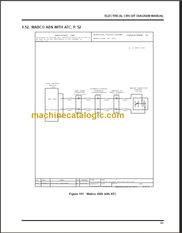 NAVISTAR 5500i-5600i-5900i-9200i-9900i Series ELECTRICAL CIRCUIT DIAGRAM MANUAL