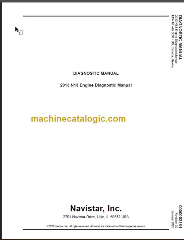 NAVISTAR N13 ENGINE DIAGNOSTIC MANUAL