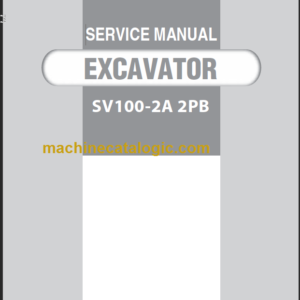 YANMAR SV100-2A-2PB SERVICE MANUAL