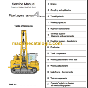 LIEBHERR Pipe Layers Series 4 Service Manual