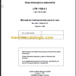 LIEBHERR LTM1160 5.1 MANUAL DE INSTRUCCIONES