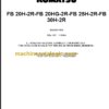 KOMATSU FB20H-2R FB20HG-2R PARTS CATALOGUE
