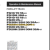 KOMATSU FD10 15 18 OPERATION MANUAL