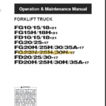 KOMATSU FD10 15 18 OPERATION MANUAL