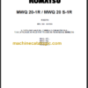 KOMATSU MWQ20-1R MWQ20S-1R PARTS CATALOGUE