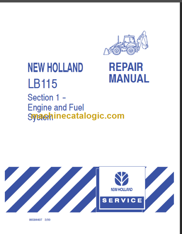 NEW HOLLAND LB115 REPAIR MANUAL