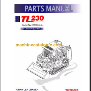 TAKEUCHI TL230 BUZ1004 PARTS MANUAL