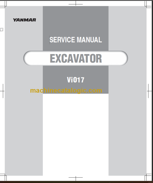 YANMAR VIO17 B2 VIO17 B3 SERVICE MANUAL