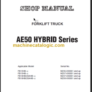 KOMATSU FB15HB-12 SHOP MANUAL