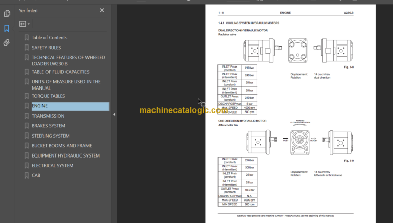NEW HOLLAND LW230B SERVICE MANUAL