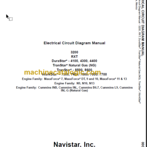 NAVISTAR 3200 TXT DURASTAR CIRCUIT DIAGRAM MANUAL