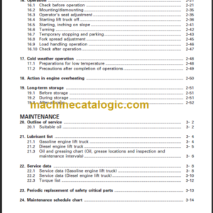 KOMATSU FG50 60 70-7 OPERATION MANUAL