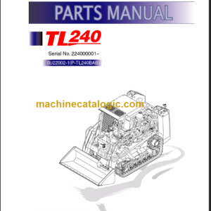 TAKEUCHI TL240 BU2Z002-1 PARTS MANUAL