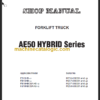 KOMATSU FB18HB 20AHB-12 SHOP MANUAL
