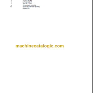 TAKEUCHI TL240 BU2Z002-1 PARTS MANUAL