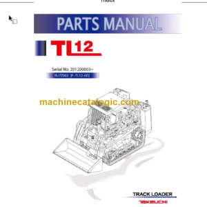 TAKEUCHI TL12 (P-TL12-AD) PARTS MANUAL