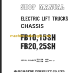 KOMATSU FB10 15SH SHOP MANUAL