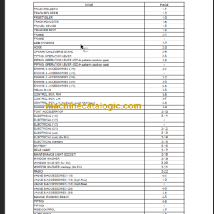 TAKEUCHI TL12 (P-TL12-AD) PARTS MANUAL