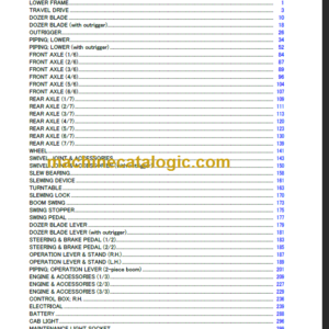 TAKEUCHI TB295W Hydraulic Excavator Parts Manual