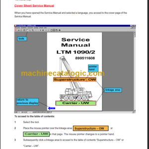 Liebherr LTM 1100 20N Service Manual