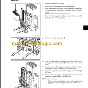 KOMATSU FB10RW 13RW 15RW-15 SHOP MANUAL