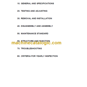 KOMATSU FB10EX(G) 14EX 15EX 18EX(G)-11 SHOP MANUAL