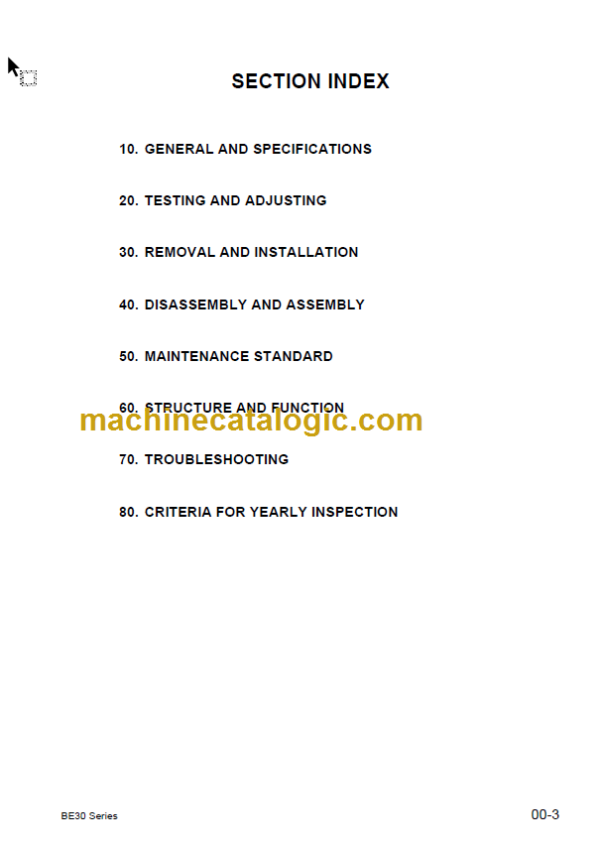 KOMATSU FB10EX(G) 14EX 15EX 18EX(G)-11 SHOP MANUAL