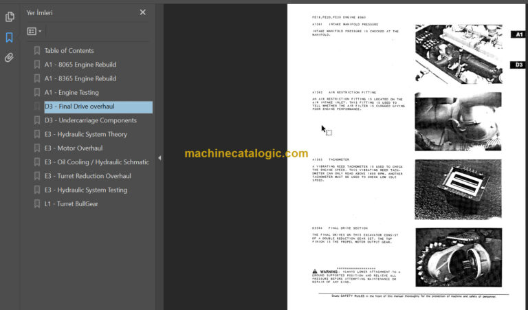 NEW HOLLAND FE18-FE20-FE28 SERVICE INFORMATION MANUAL