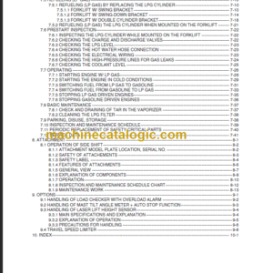 KOMATSU FD10 15 18 OPERATION MANUAL