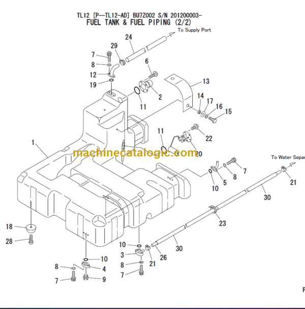 TAKEUCHI TL12 (P-TL12-AD) PARTS MANUAL