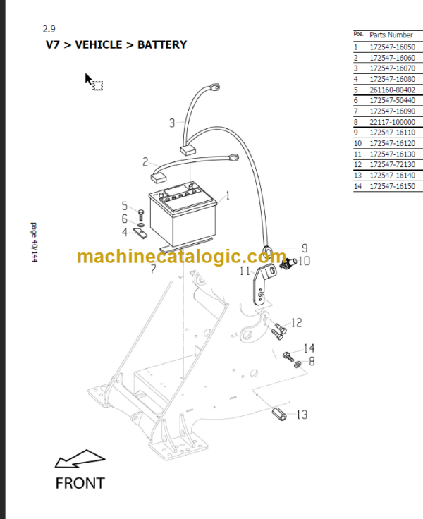 YANMAR V7-1 PARTS CATALOG