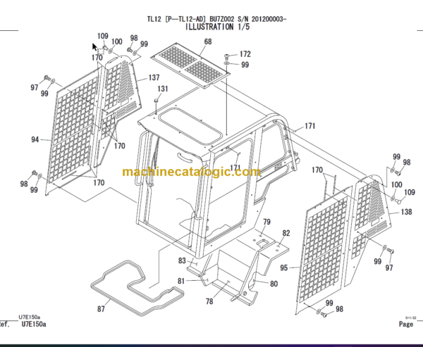 TAKEUCHI TL12 (P-TL12-AD) PARTS MANUAL